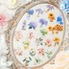 15pcs Floral Patterns Kawaii Creative Plant Stickers Pack Hand Tent DIY Stick Labels Scrapbooking Material Junk Journal Supplies