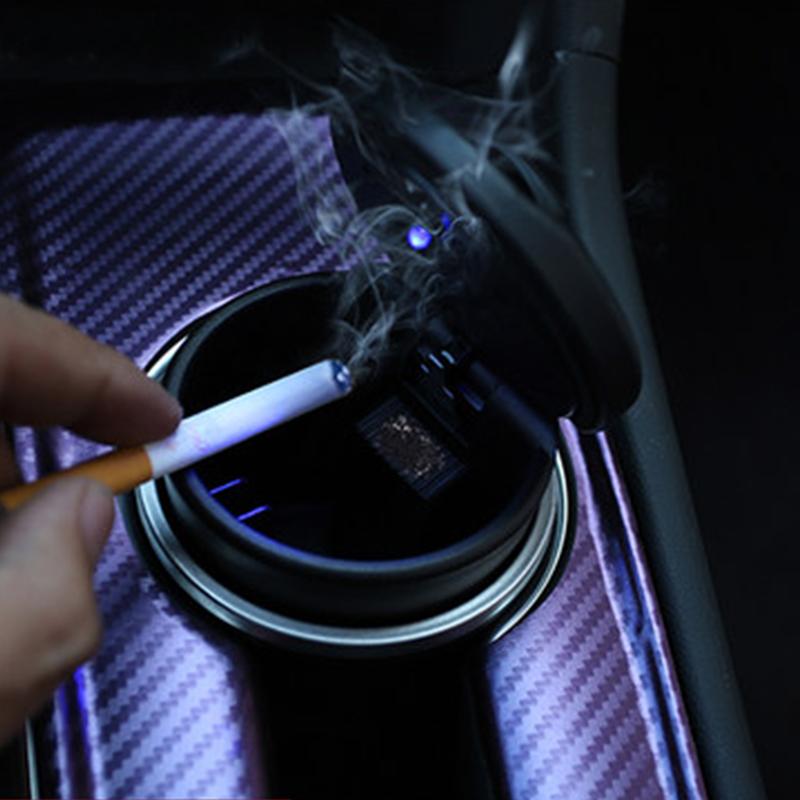 My Good Car Car Ash Holder Tray Ashtray Storage Cup With LED Ash Garbage Container for Chevrolet Equinox2017-2018Car accessories