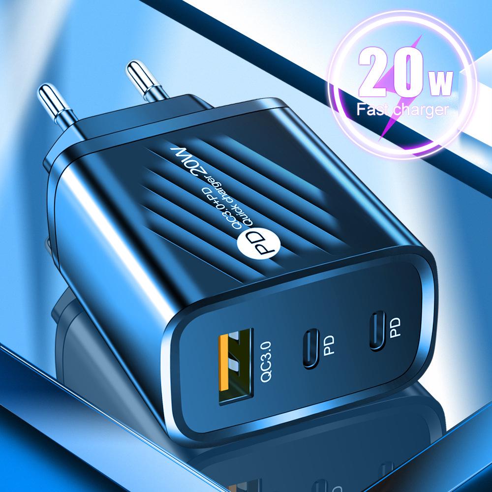 

Multi-Port 2PD USB-C Travel Charger with US, EU & UK Plugs Extra Small Box +$0.5 [No Product]