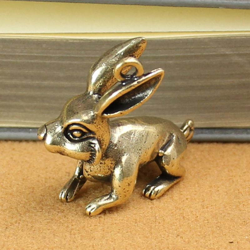 Brass Zodiac Animal Vintage Decoration Brass Statue Wealth Prosperity Chinese Style Antique Copper Miniature Home Decor Crafts