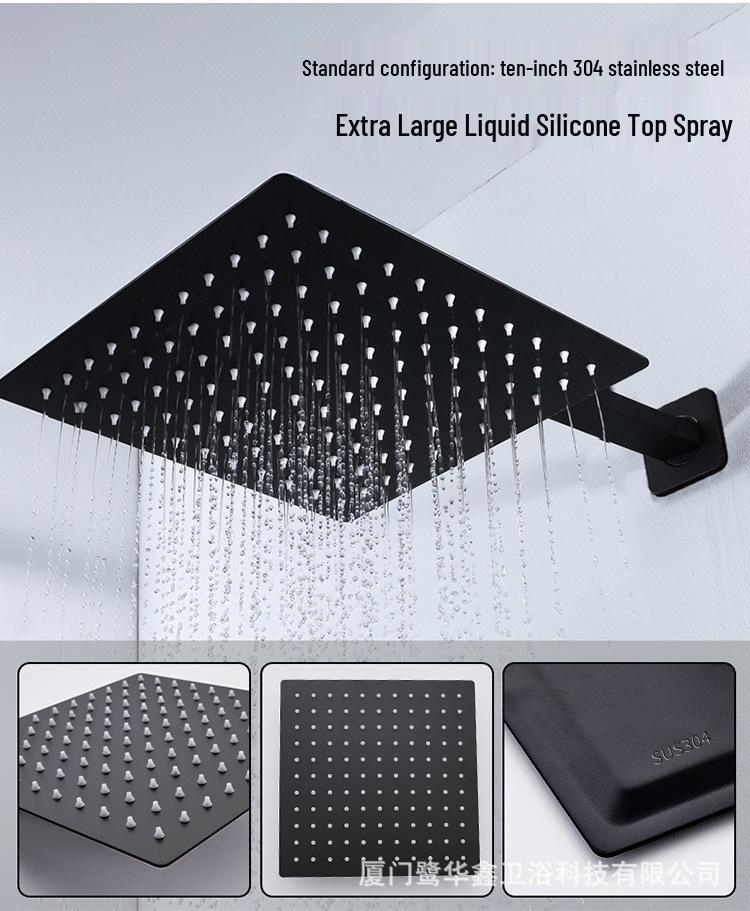 Wall-Mounted Multi-Functional Built-in Rain Shower Set