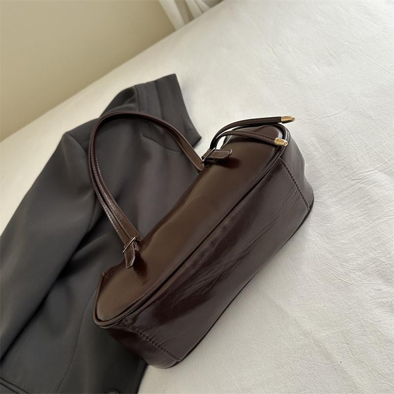Minimalist Pu Crossbody Bag For Women With Zipper Closure And Dual Shoulder Straps