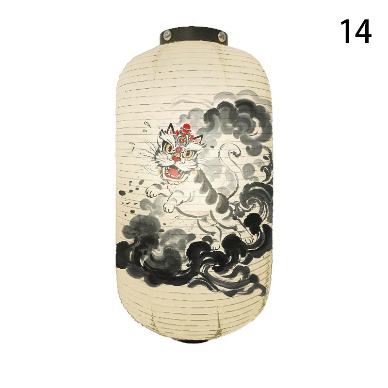 Japanese Style Cloth Lantern Yakitori Wish Dharma Lantern Outdoor Sushi Pub Bistro Ramen Shop Restaurant Decor Advertisement