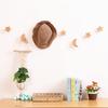 Moon And Star Decor Wooden Wall Hook, Cartoon Decorative Space Saving Hanger, Hat Bag Hooks Two Installation Ways Organizer for Bedroom Entryway