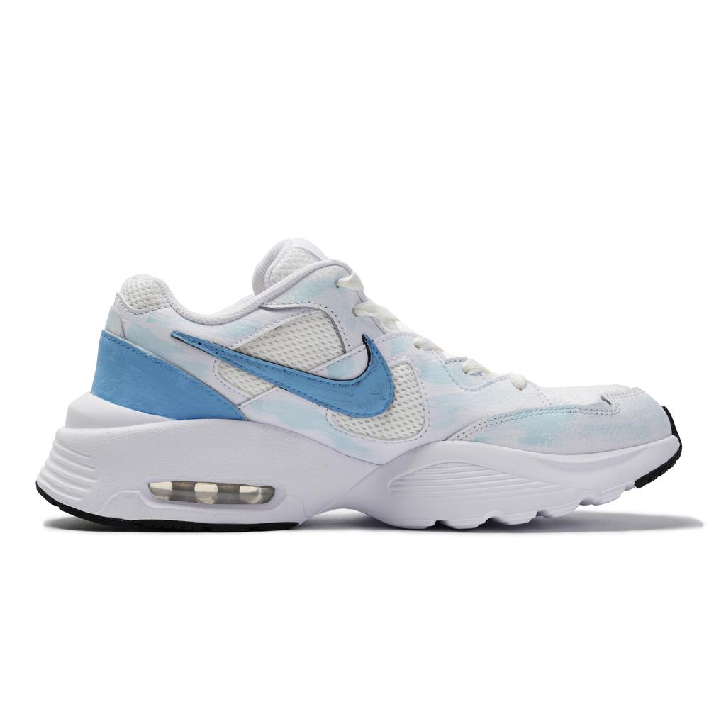 Nike Air Max Fusion Leather Slip Resistant Low top Running Shoes Unisex Blue CJ1670-102(Team2058-S-BOX)