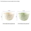 Cream Style 10-Piece Ceramic Rice Bowl Set: Round & Square Plates, Creative Internet Celebrity Tableware