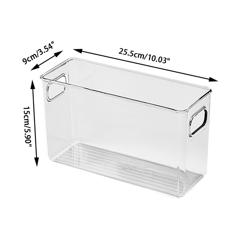 Ins Transparent Phone Case Organizer Storage Box Desktop Acrylic Sundries Storage Basket Cosmetics Small Rack