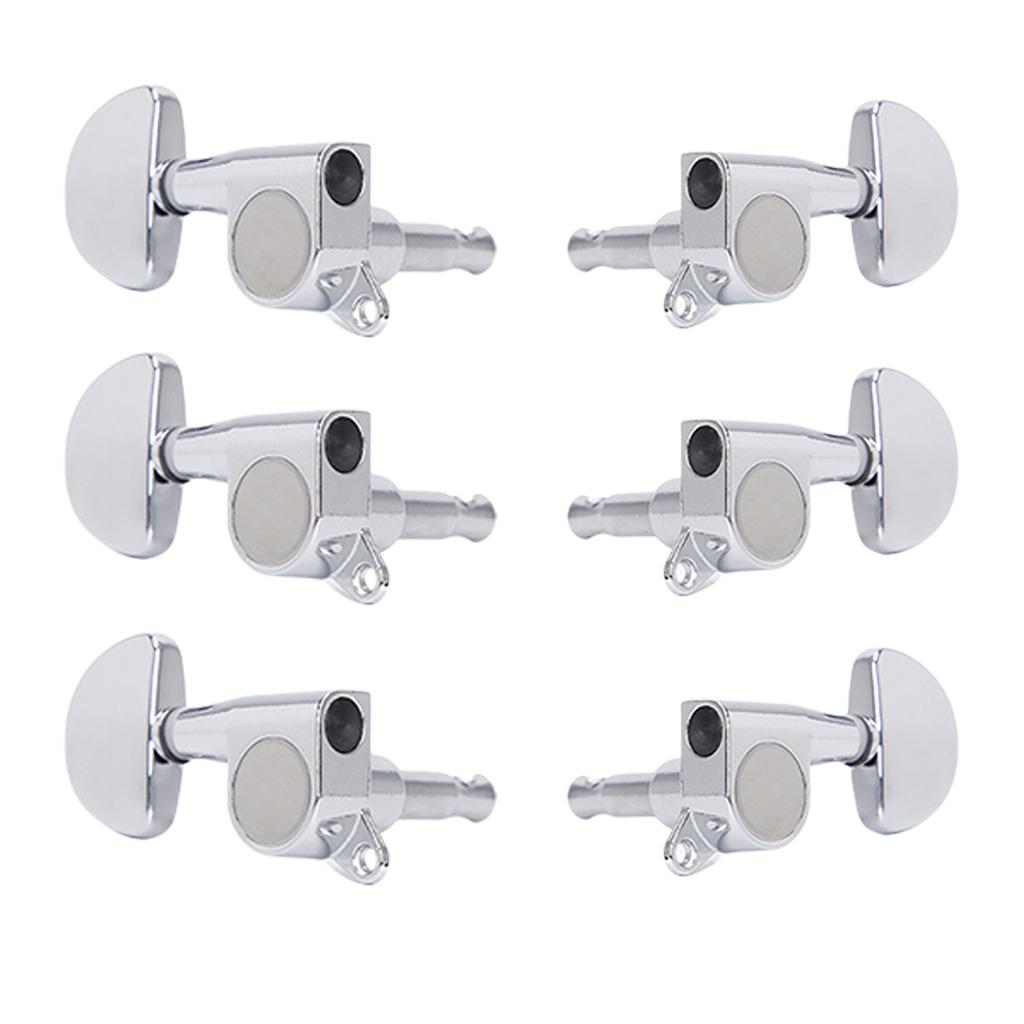 6Pcs Sealed Guitar Tunings Key Machine Head String Tuners Replacement  3L3R Guitar String Tunings Peg Guitar Accessory