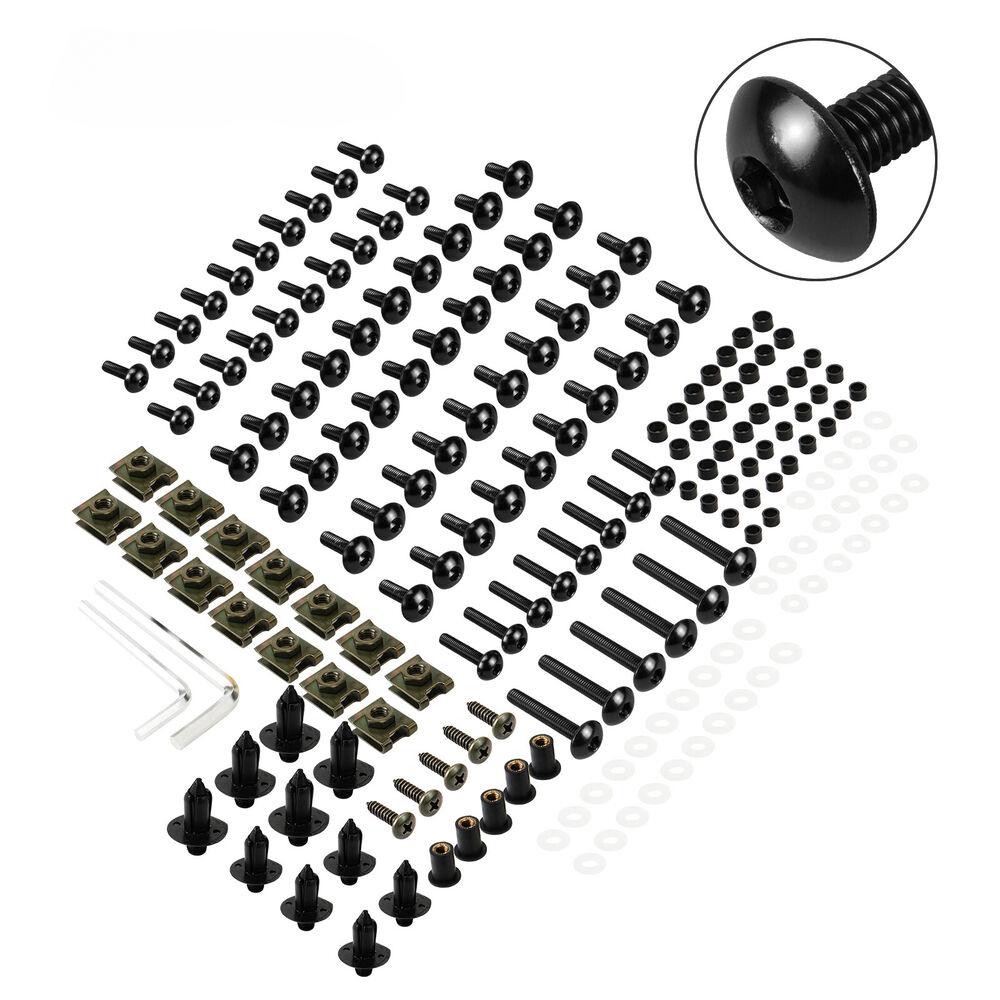 190PCS Motorcycle Windscreen Fairing Bolts Fastener Clip Screws Kit For SUZUKI GSXR 600 750 1000 K1 K2 K3 K4 K5 K6 K7 K8 K9 K10