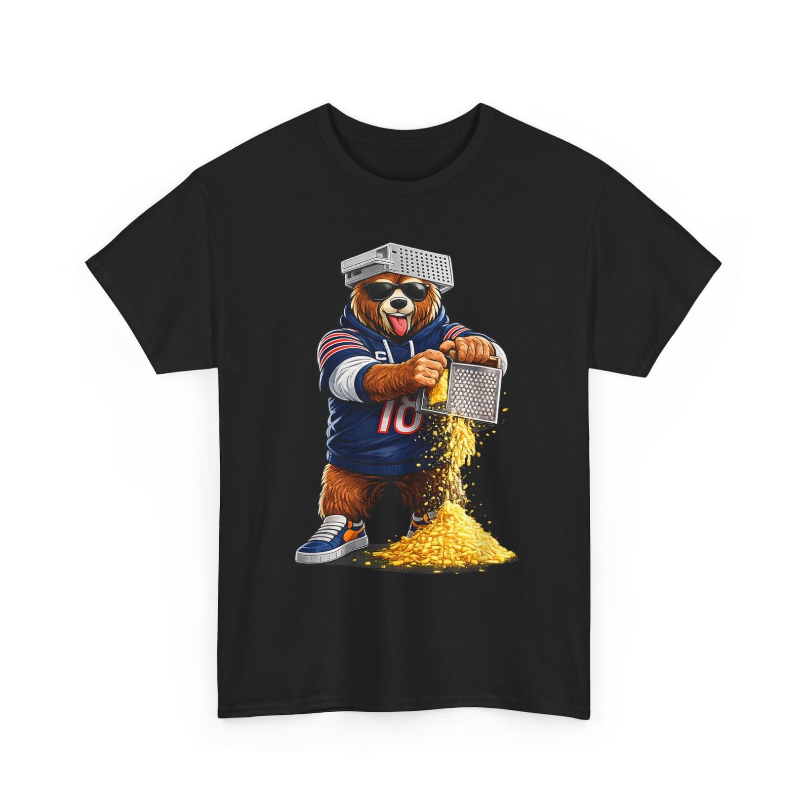 Bear with Cheese Grater Hat and Sunglasses Shirt, Cheese Grater T-Shirt XL