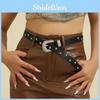 Retro Style Pu Belt With Alloy Star Buckle For Ladies And Street Fashion