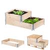 KADAX Palettenaufsatz 60x80cm + 120x80cm Behälter für Palette Hochbeet Set