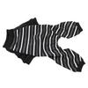 Light Weight Pet Jumpsuit Striped Print Cat Home Wear Pet Loungewear  Small Breed Use