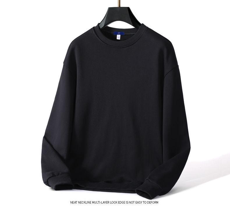 Men's Autumn & Winter Long Sleeve Crew Neck Sweatshirt – Trendy, Loose-Fit, Plus-Size, Casual Printed T-Shirt for Youth & Students