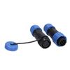 1 Set 4 Pin Aviation Connector 380V 5A IP68 Plug Gold Plated Copper Pin Male and Female Screw Crimp Connector