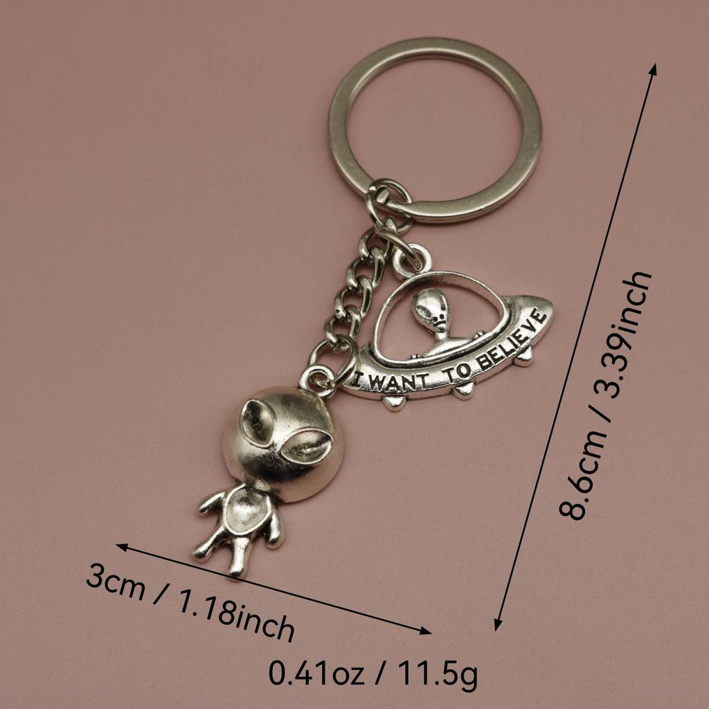 Xiyin UFO Alien Spacecraft Keychain Pendant - Hot Selling