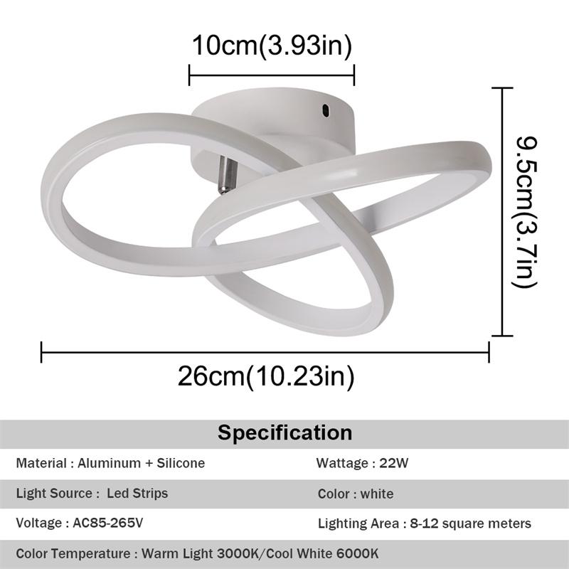 Moderne Veranda Nordisk Akryl Taklampe Garderobe Korridor Belysningsarmatur Hjemmedekor Led Taklysekrone I Gang Soverom