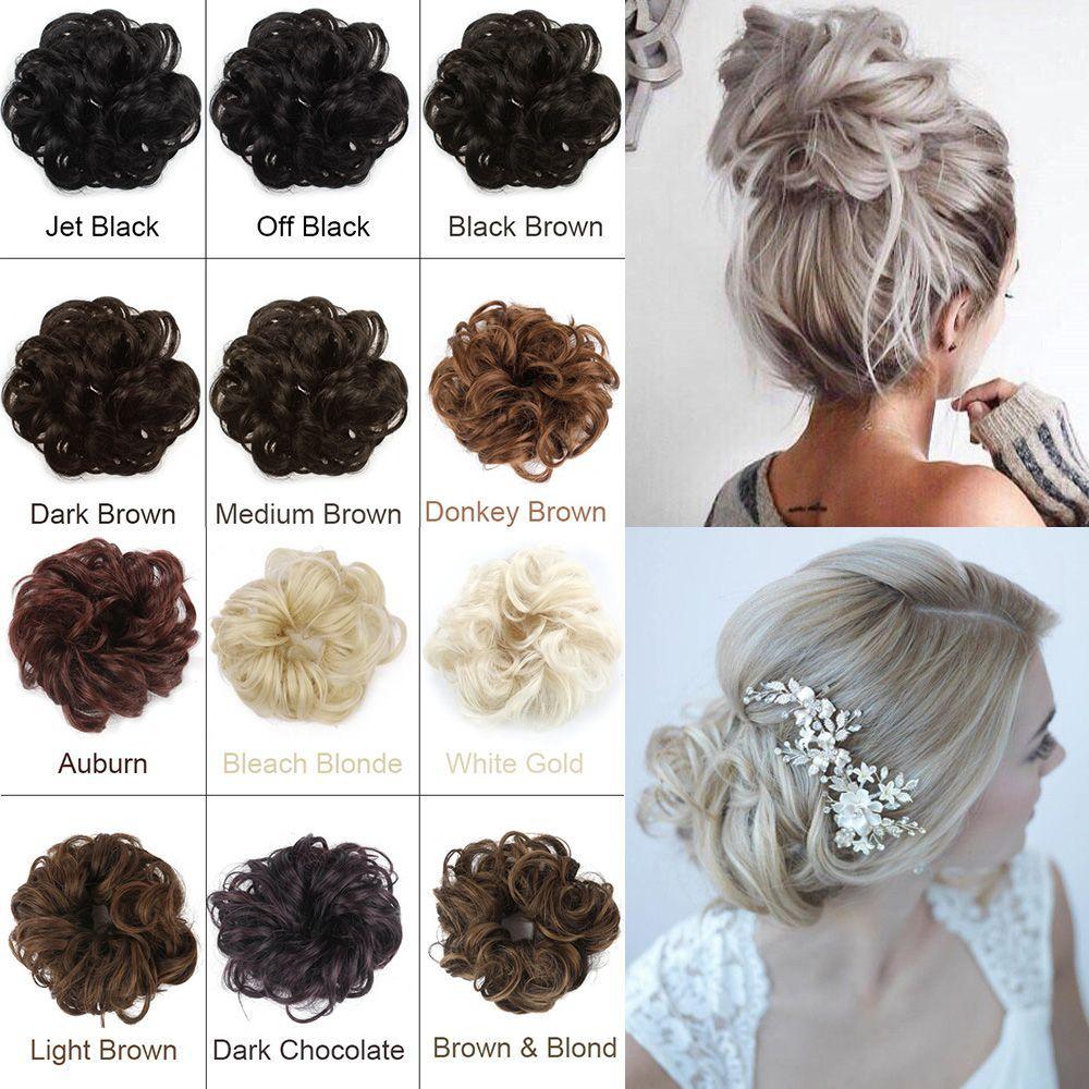 

Circle Rubber Scrunchy Hair Bands Extension Curly Multicolor Elastic Bun Wig Hair Circle Headwear 33