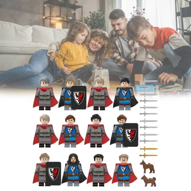 Medieval Soldier Building Blocks Set With Diy Assembly For Kids And Collectors