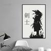 Japanese Bushido Samurai Kenshi Poster Prints Canvas Painting Abstract Portrait Wall Art Picture for Home Living Room Wall Decor