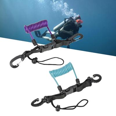 Dykning Spolad Lanyard Fridykning Lanyard Rep för Verktyg Snorkling
