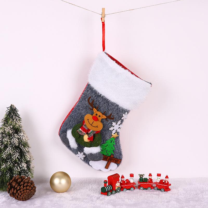 Christmas Stocking Gift Bag – Candy & Ornament Holder for Tree Decorations