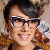 Women Luxury Designer Color Stitching Eyeglasses for Ladies Anti Blue Light Blocking Glasses Frame Optical Frame