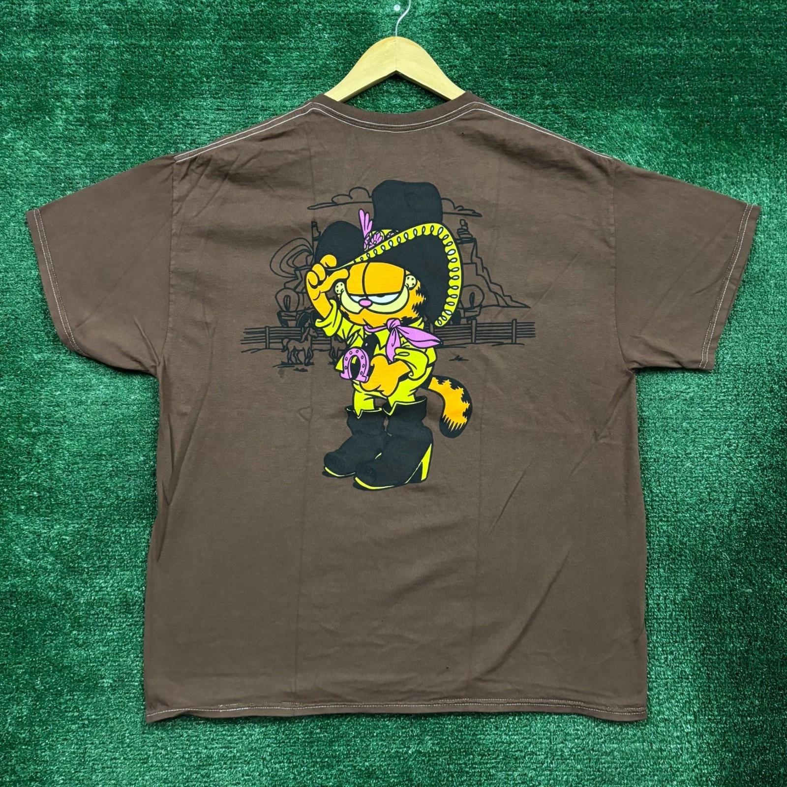 Nickelodeon Cowboy Garfield T-Shirt Size Extra Large M