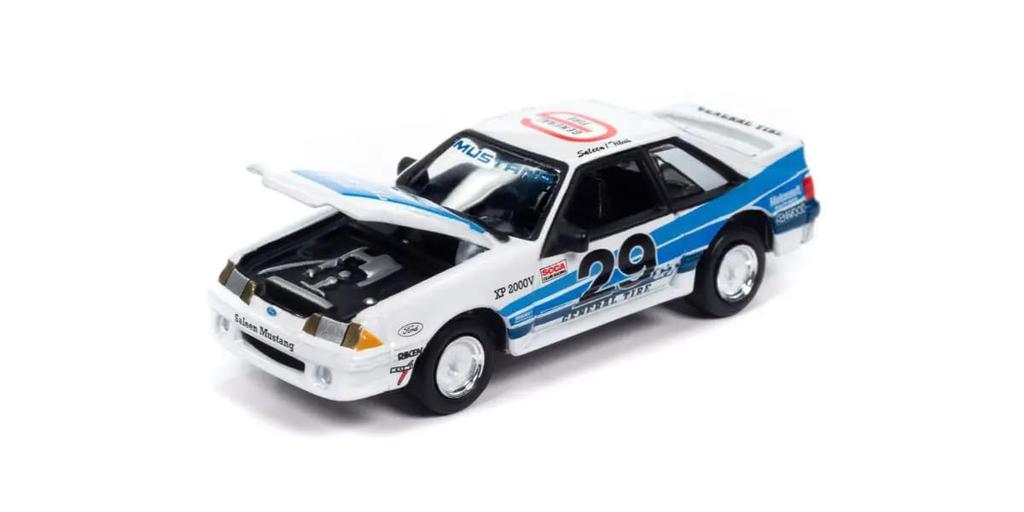 Kyosho Johnny Lightning Scale 1988 Ford Mustang GT Saleen Blue Finished Model JLCT014FW 1/64 #29