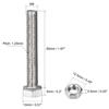uxcell Hex Thread Bolts, Nuts, and Flat Lock Washer Kit, M8 X 50mm, 304 Stainless Steel, Fully Threaded Hex Bolts, Set of 4