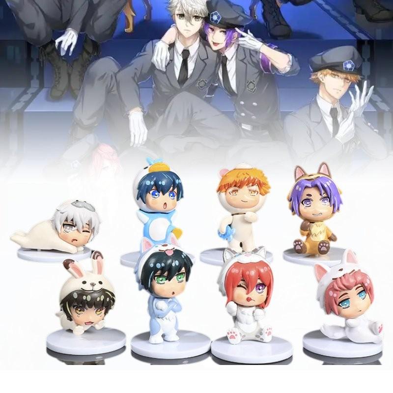 Lock Blue 8pcs Character Pvc Toy Model Desktop Decoration Child Gift Christmas