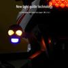 12V Skull LED Motorcycle Turn Signals - White & Yellow Dual Color