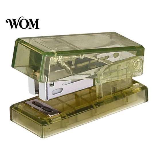 Durable Metal Binding Mechanism Mini Stapler, Compact Travel Size, with Smooth for 2 to Portable Device Bills 15 Pages of Paper, Lightweight Students