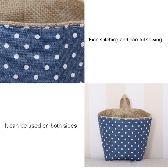 Aufbewahrungstasche, zusammenklappbar, schöner Mini-Aufbewahrungskorb aus Baumwollleinen für den Haushalt