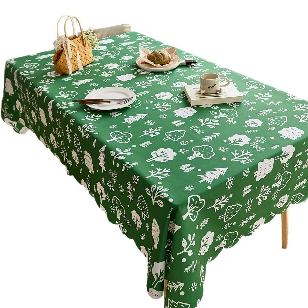Tischdecke Wasserdicht Mori Grün Pflanze Klein Frisch Druck Schreibtisch Tischdecke Dekotuch Couchtischmatte Esstischdecke