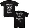 Motorhead England with Snaggletooth War Pig Logo Everything Louder Slogan T-shir