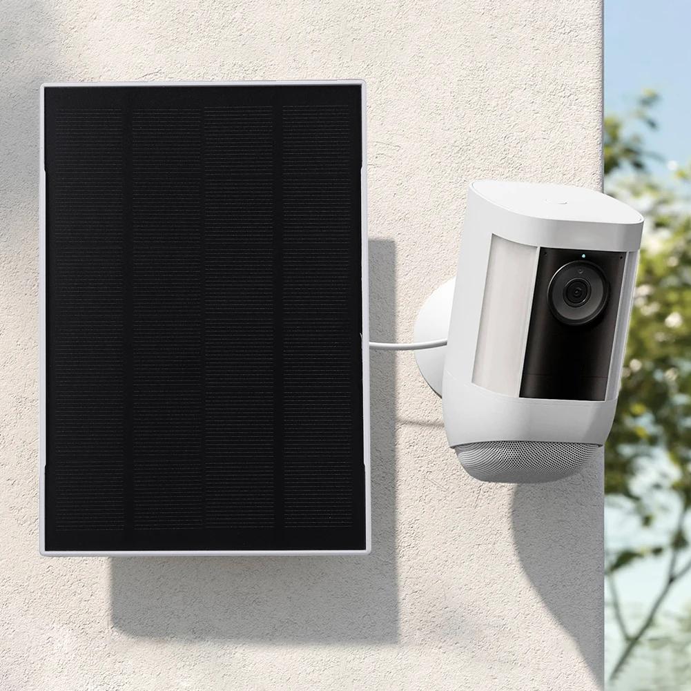 Painel Solar 10W 5V Suporte de Parede Ajustável Painel Solar Micro USB Tipo C Câmera de Segurança Sem Fio em Forma de U Kit de Placa Solar Carregador