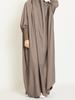 Designer Vintage Solid Loose Long Sleeve Dress Women Elegant Casual Natural Ruffle One Piece Dresses Female National Wind Hooded Blouse Clothing