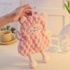 3Pcs Microfiber Lamb Handkerchief Towel Cartoon Hanging Lamb Dishcloth Soft Water Absorbent Children's Handkerchief Children