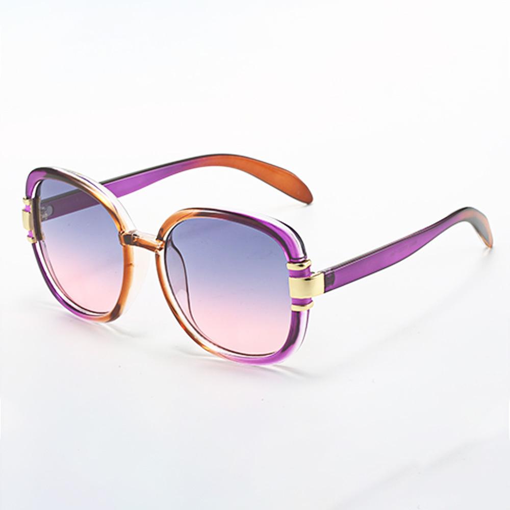 Stylish Purple Gradient Woman Sunglasses Latest Brand Design Unisex Square Shades Plastic Frames Retro Women Sunglasses