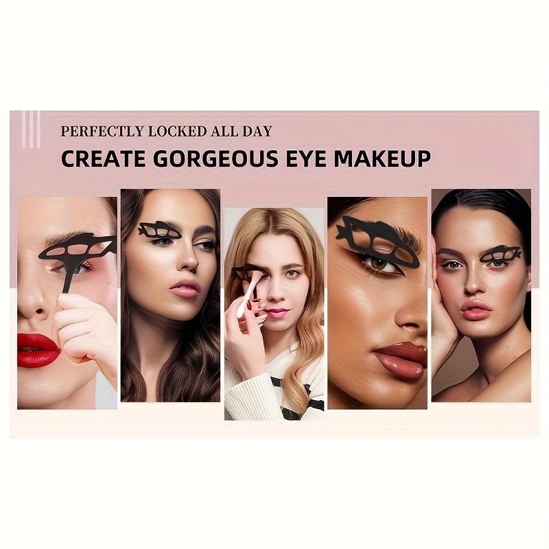 6pcs Reusable eyeshadow tools, eye makeup guide, eyeliner templates, quick makeup templates