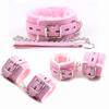 Collar Set Premium Bondage Set Plush Restraint Kits Luxury Collar Anklecuff and Handcuffs Submissive Sex Toy for Fetish Play Fun
