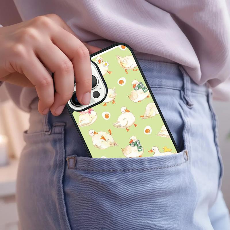 Cartoon Cute Goose Game Phone Case For iPhone 17 Air 15 16e 14 13 Pro Max Coque 12 11 Pro Max PLUS cover