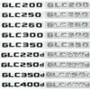 Znaky na zadní kufr auta Samolepky s písmeny pro GLC300de GLC300e GLC350e GLC400e 4Matic GLC X253