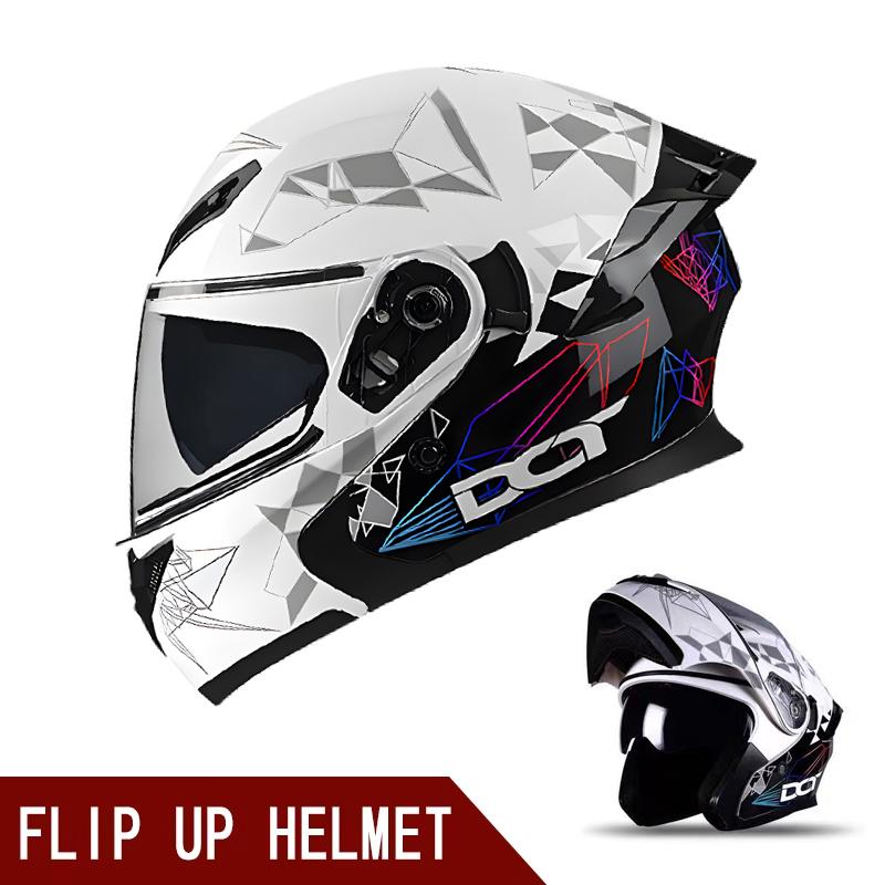Turn-up helmet full face full helmet motorcycle double lens full helmet sunshade and anti-howling summer and winter four seasons