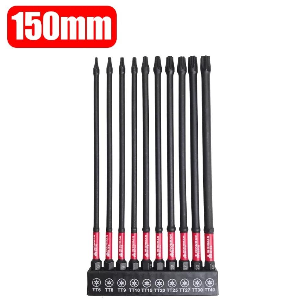 Batch Head Impact Screwdriver Bits S2 Steel Hex Shank Screwdriver Bits  With Holder