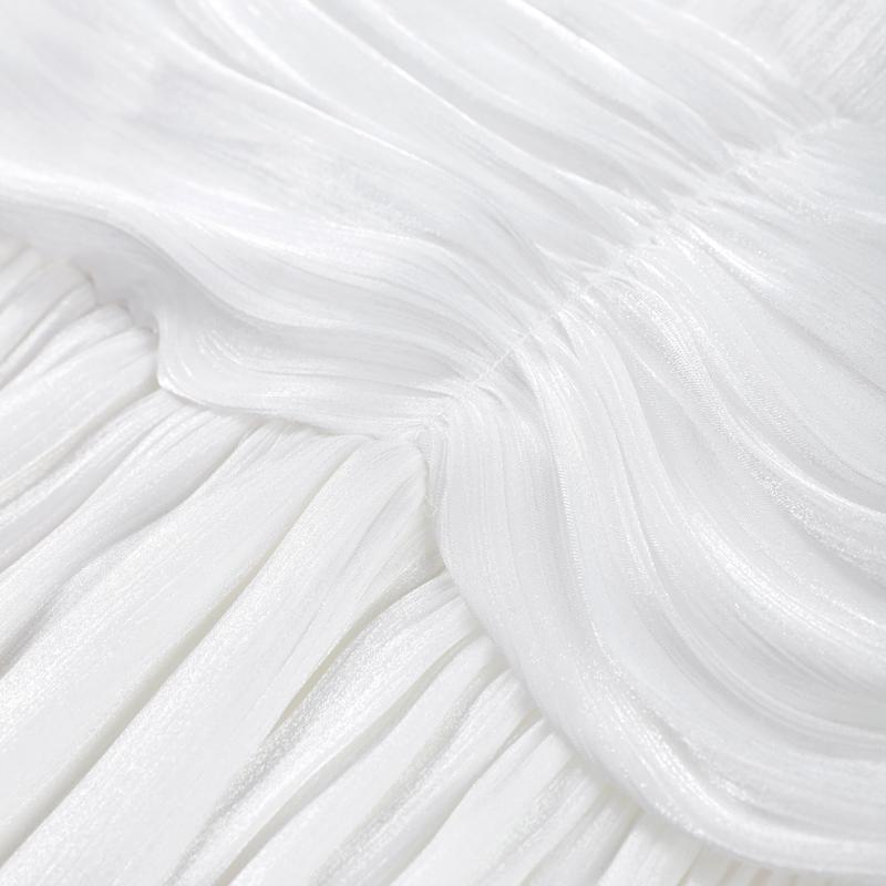 Elegantní mašle na sukni, obleky pro ženy, šněrování, O-výstřih, halenka s lanternovými rukávy a vysokým pasem, sladká skládaná sukně, jarní nová sada 2 kusů