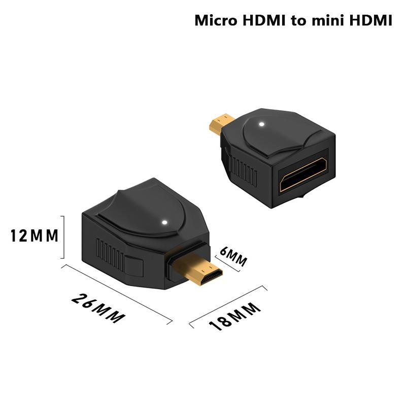 Převodník mini HDMI na HDMI Adaptér Video přehrávač 1080P 2K 4K 60Hz Pro Mini PC HDTV HD Počítač Projektor Pro Switch PS5 Xbox