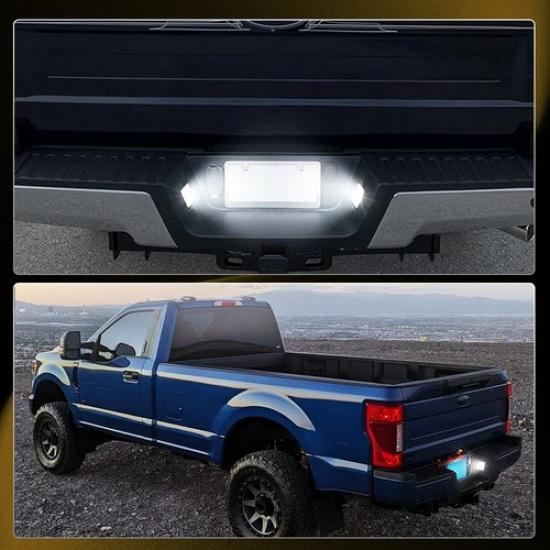 For Ford F-250 F-450 CANBUS White Tube LED License Plate Tag Light With Socket V