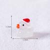 10 Teile/los Nette Leuchtende Weihnachten Ente Tier Miniaturen Mini Figur Glow in The Dark Fee Garten Dekoration Moos Terrarium Mikro landschaft